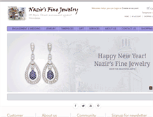 Tablet Screenshot of nazirsfinejewelry.com